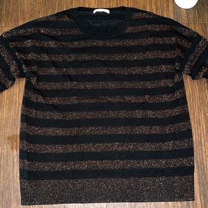 Rag & Bone/Jean crew neck sweater with lurex